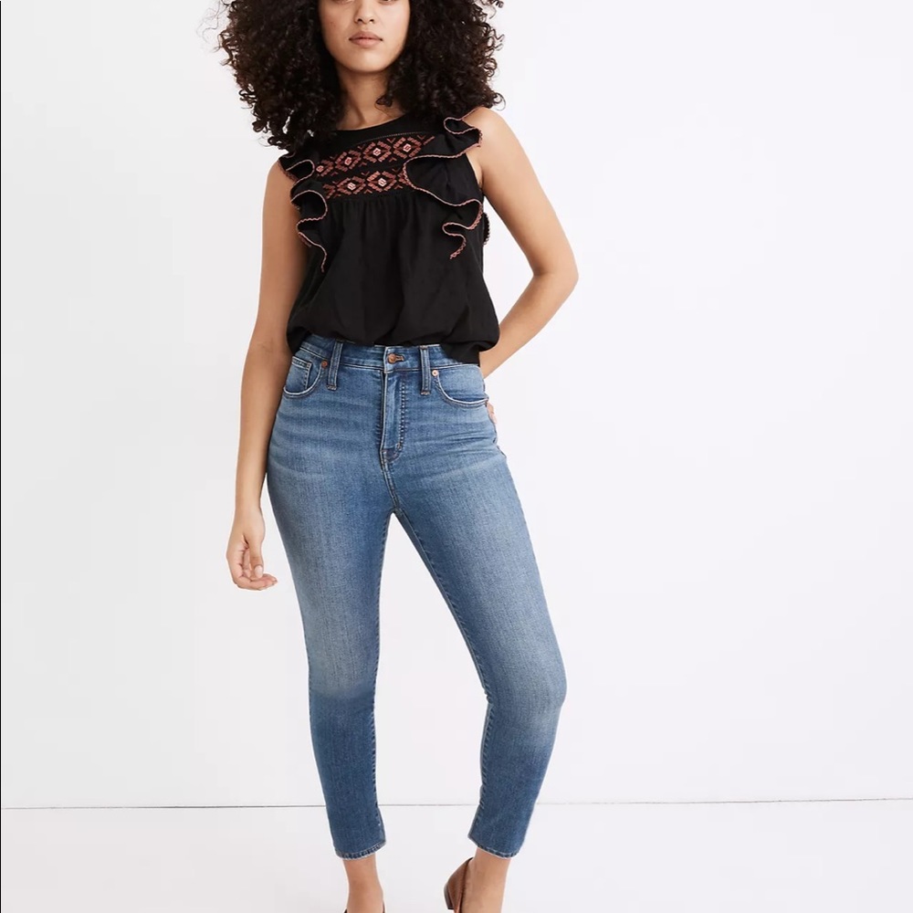 Madewell Curvy High-Rise Skinny Crop - Sz 28
